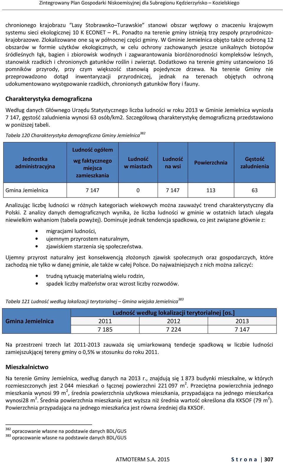 W Gminie Jemielnica objęto także ochroną 12 obszarów w formie użytków ekologicznych, w celu ochrony zachowanych jeszcze unikalnych biotopów śródleśnych łąk, bagien i zbiorowisk wodnych i