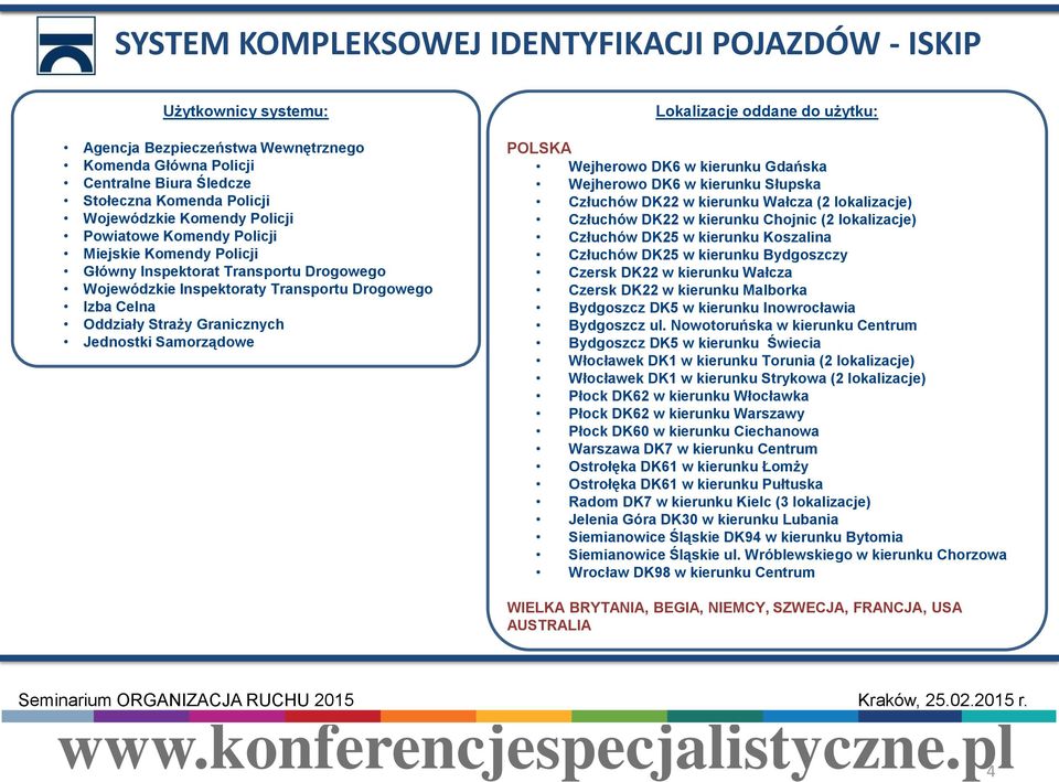 Jednostki Samorządowe Lokalizacje oddane do użytku: POLSKA Wejherowo DK6 w kierunku Gdańska Wejherowo DK6 w kierunku Słupska Człuchów DK22 w kierunku Wałcza (2 lokalizacje) Człuchów DK22 w kierunku