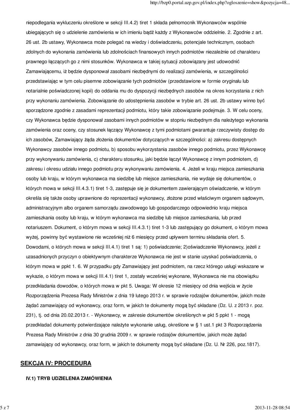 2b ustawy, Wykonawca może polegać na wiedzy i doświadczeniu, potencjale technicznym, osobach zdolnych do wykonania zamówienia lub zdolnościach finansowych innych podmiotów niezależnie od charakteru