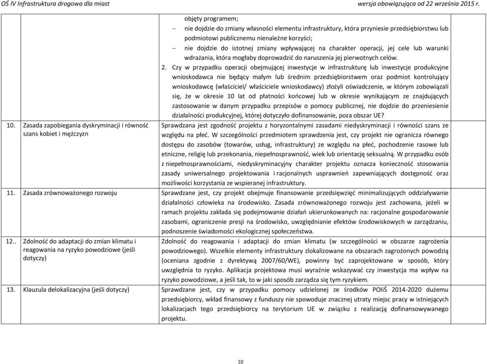 Czy w przypadku operacji obejmującej inwestycje w infrastrukturę lub inwestycje produkcyjne wnioskodawca nie będący małym lub średnim przedsiębiorstwem oraz podmiot kontrolujący wnioskodawcę