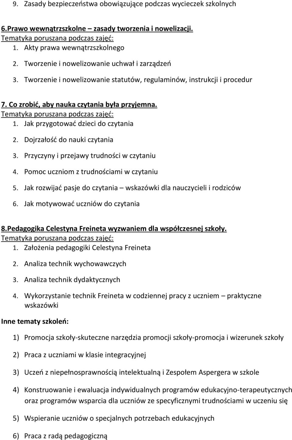 Jak przygotować dzieci do czytania 2. Dojrzałość do nauki czytania 3. Przyczyny i przejawy trudności w czytaniu 4. Pomoc uczniom z trudnościami w czytaniu 5.