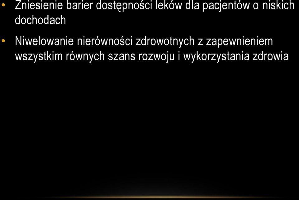 nierówności zdrowotnych z zapewnieniem