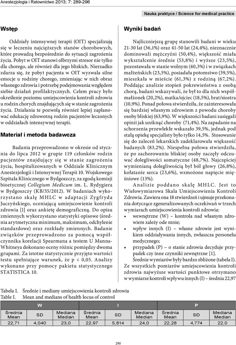 Nierzadko zdarza się, że pobyt pacjenta w OIT wyzwala silne emocje u rodziny chorego, zmieniając w nich obraz własnego zdrowia i potrzebę podejmowania względem siebie działań profilaktycznych.