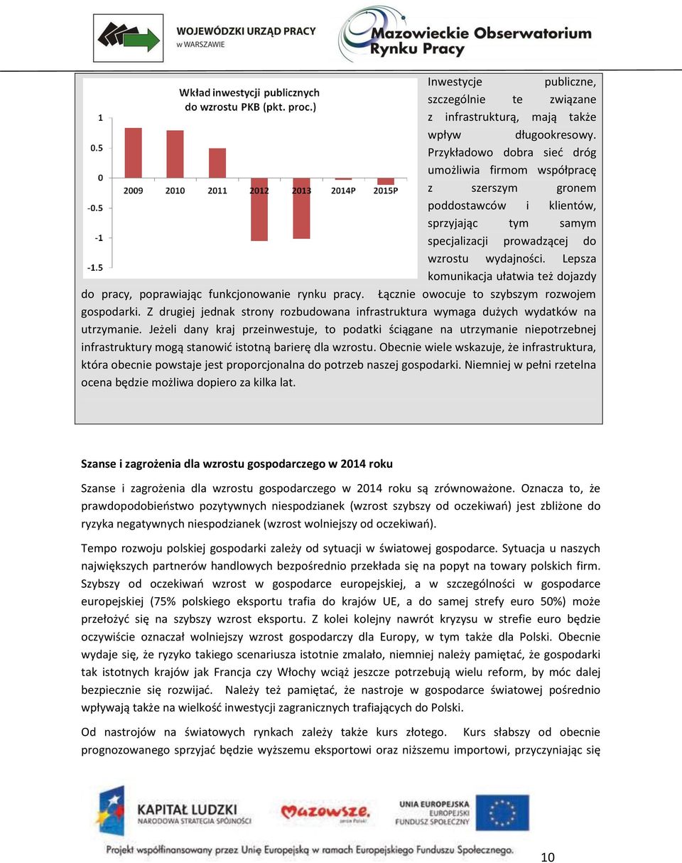 Lepsza komunikacja ułatwia też dojazdy do pracy, poprawiając funkcjonowanie rynku pracy. Łącznie owocuje to szybszym rozwojem gospodarki.