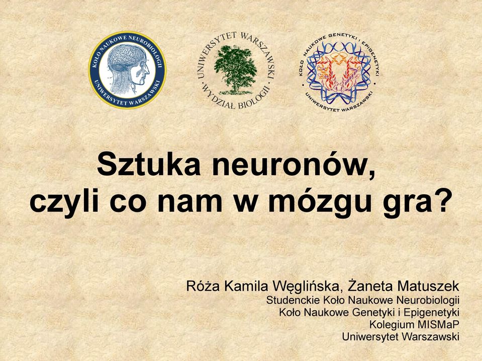 Studenckie Koło Naukowe Neurobiologii Koło