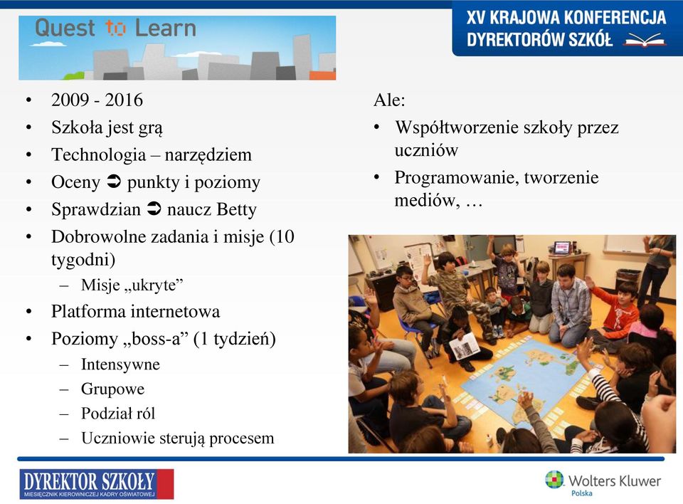 Platforma internetowa Poziomy boss-a (1 tydzień) Intensywne Grupowe Podział ról