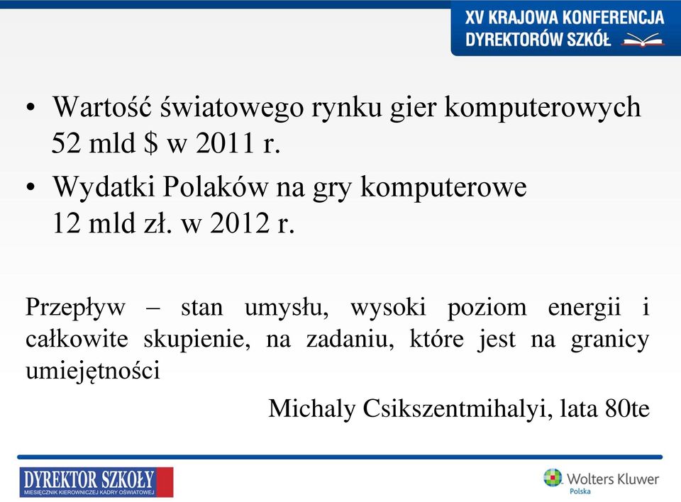 Przepływ stan umysłu, wysoki poziom energii i całkowite skupienie,