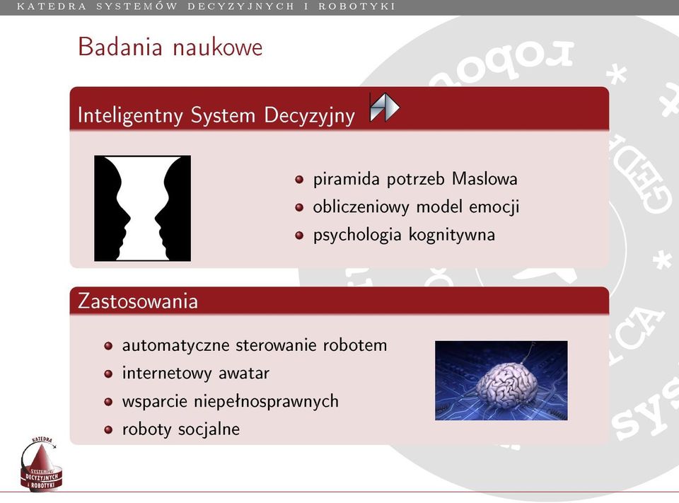 kognitywna GEDESIS * Zastosowania POLYTECHIC automatyczne