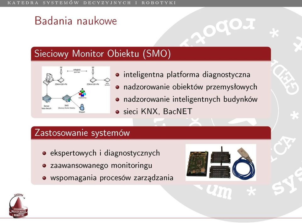 inteligentnych budynków sieci KX, BacET POLYTECHIC GEDESIS * Zastosowanie