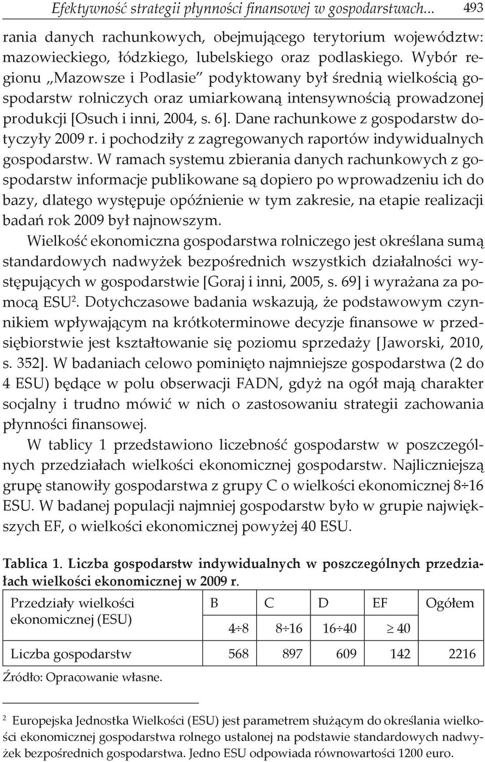 Dane rachunkowe z gospodarstw dotyczyły 2009 r. i pochodziły z zagregowanych raportów indywidualnych gospodarstw.