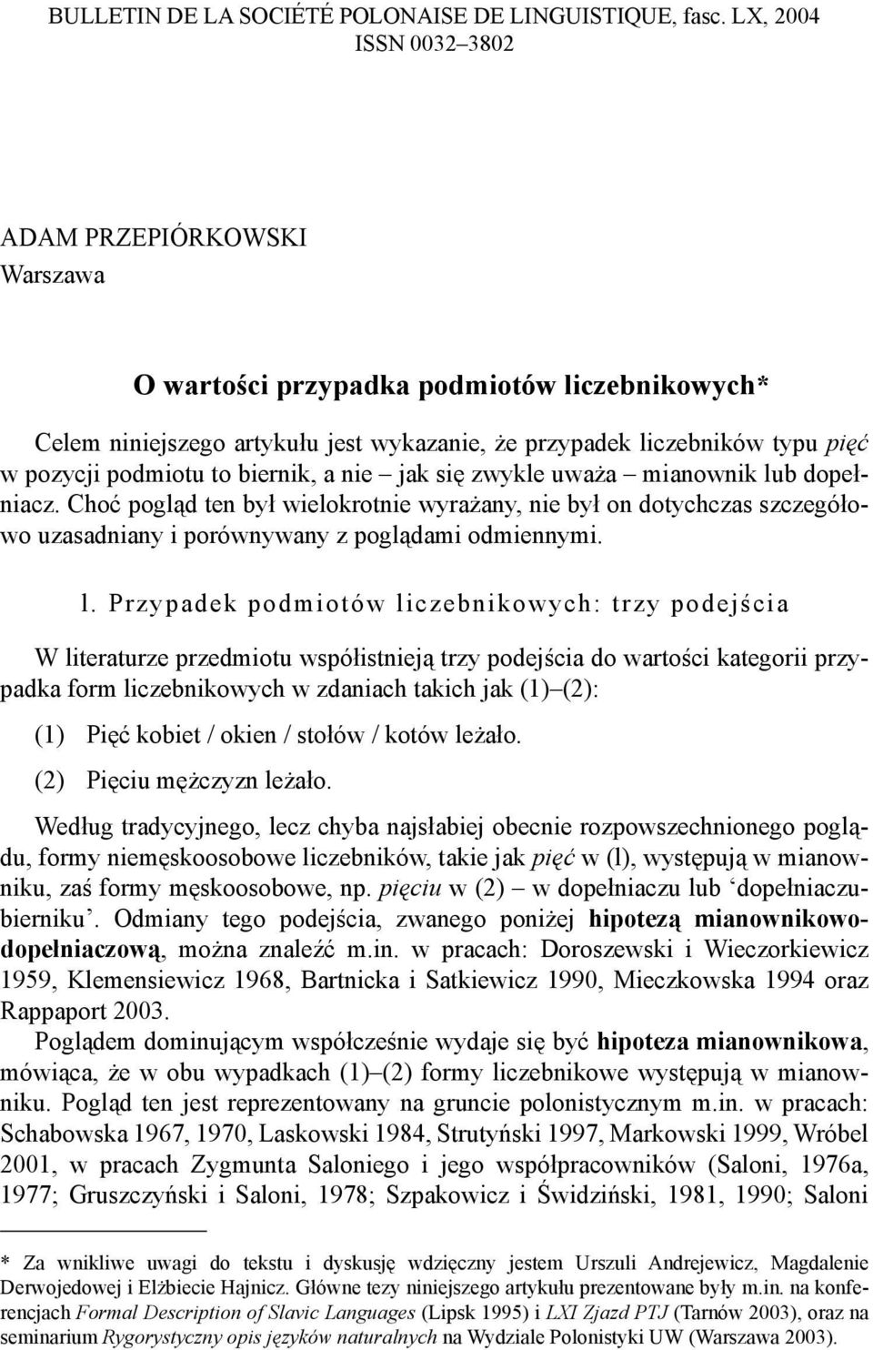 biernik, a nie jak się zwykle uważa mianownik lu