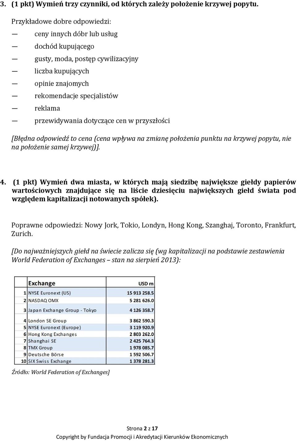 dotyczące cen w przyszłości [Błędna odpowiedź to cena (cena wpływa na zmianę położenia punktu na krzywej popytu, nie na położenie samej krzywej)]. 4.