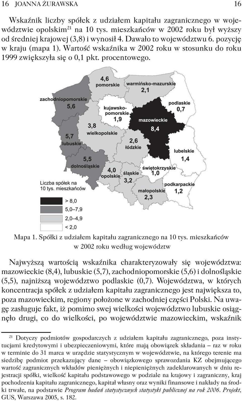 Spółki z udziałem kapitału zagranicznego na 10 tys.