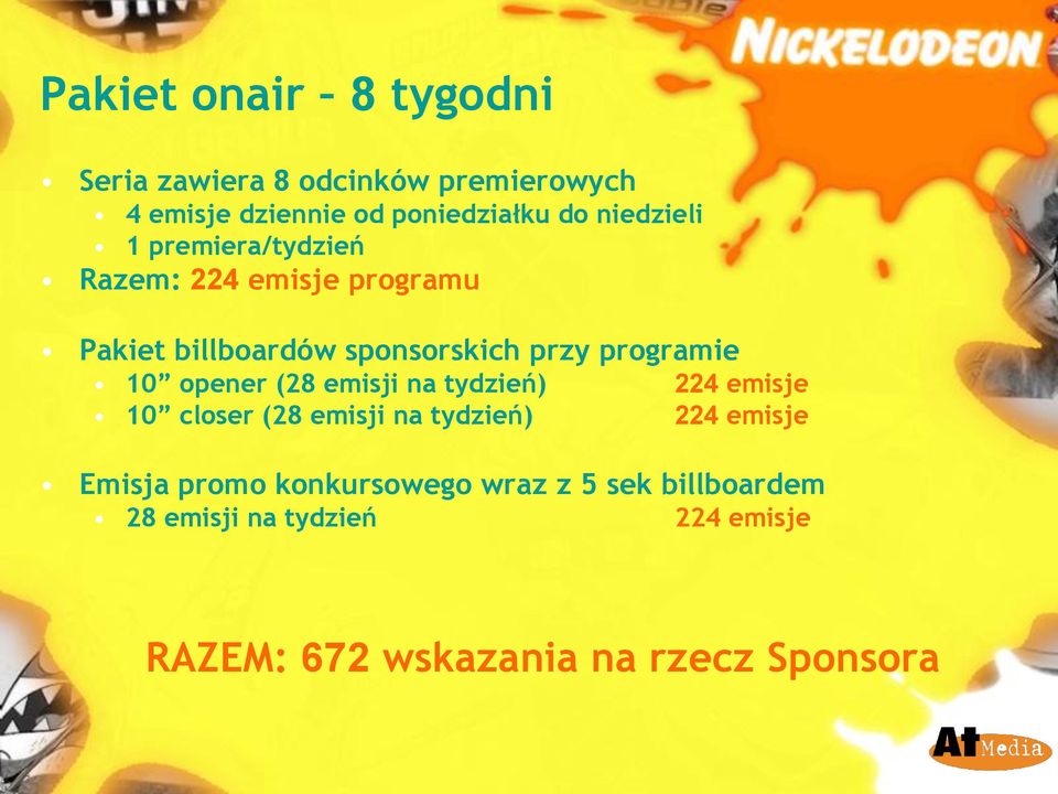 10 opener (28 emisji na tydzień) 10 closer (28 emisji na tydzień) 224 emisje 224 emisje Emisja promo