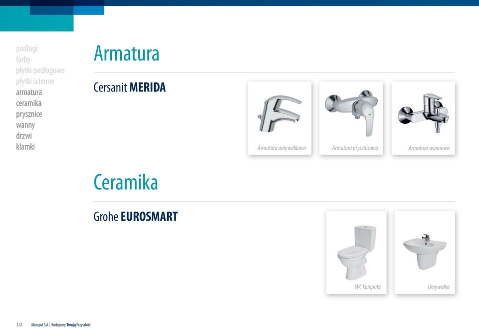 umywalkowa Armatura prysznicowa Armatura wannowa Ceramika Grohe