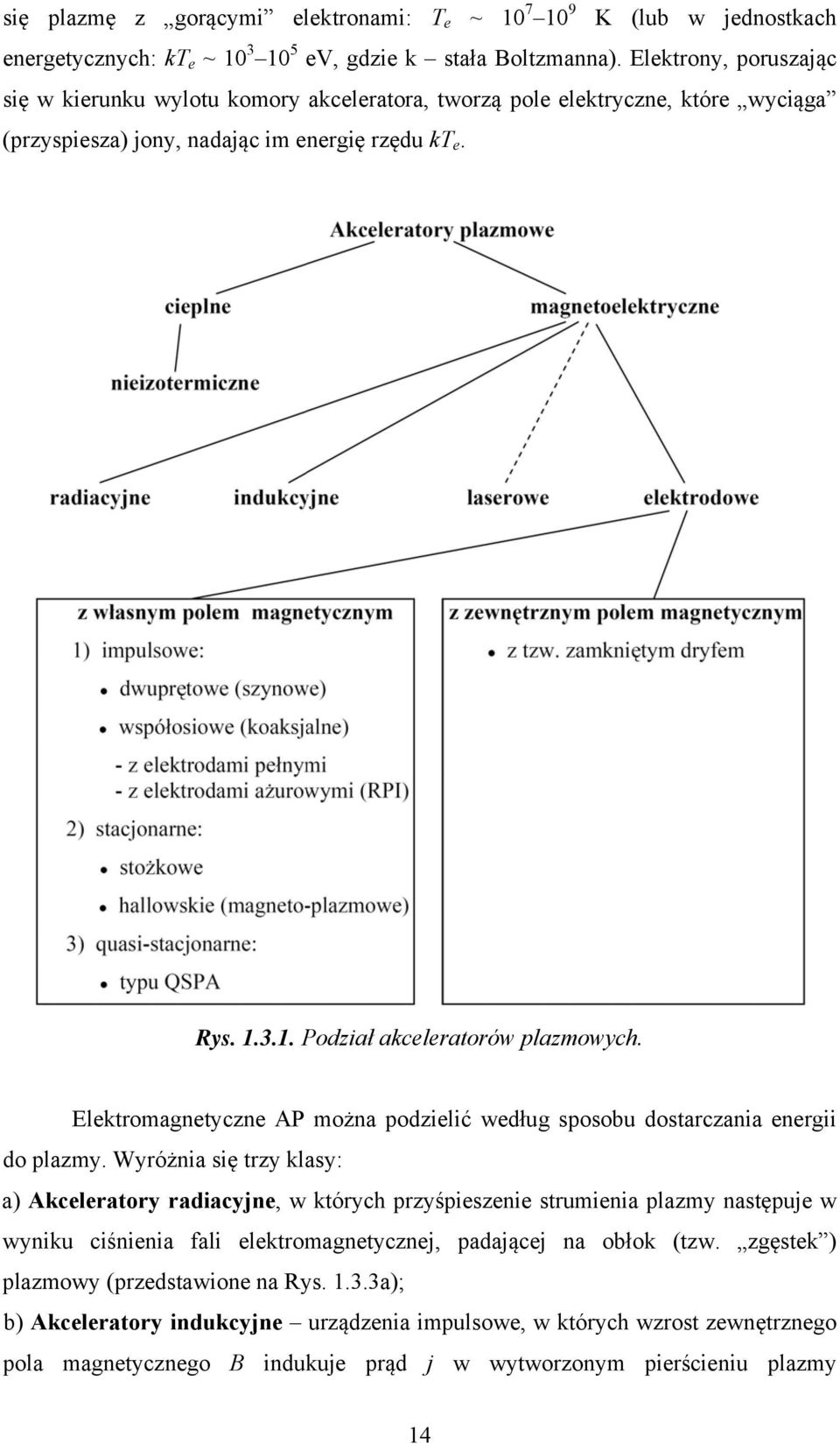 Elektromagnetyczne AP można podzielić według sposobu dostarczania energii do plazmy.