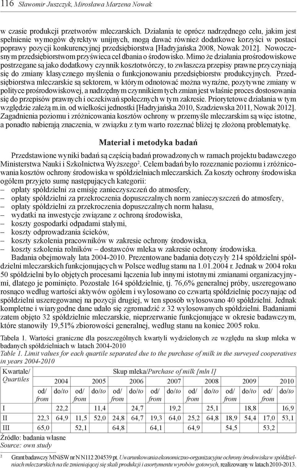 2008, Nowak 2012]. Nowoczesnym przedsiębiorstwom przyświeca cel dbania o środowisko.