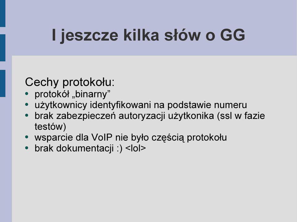 zabezpieczeń autoryzacji użytkonika (ssl w fazie testów)