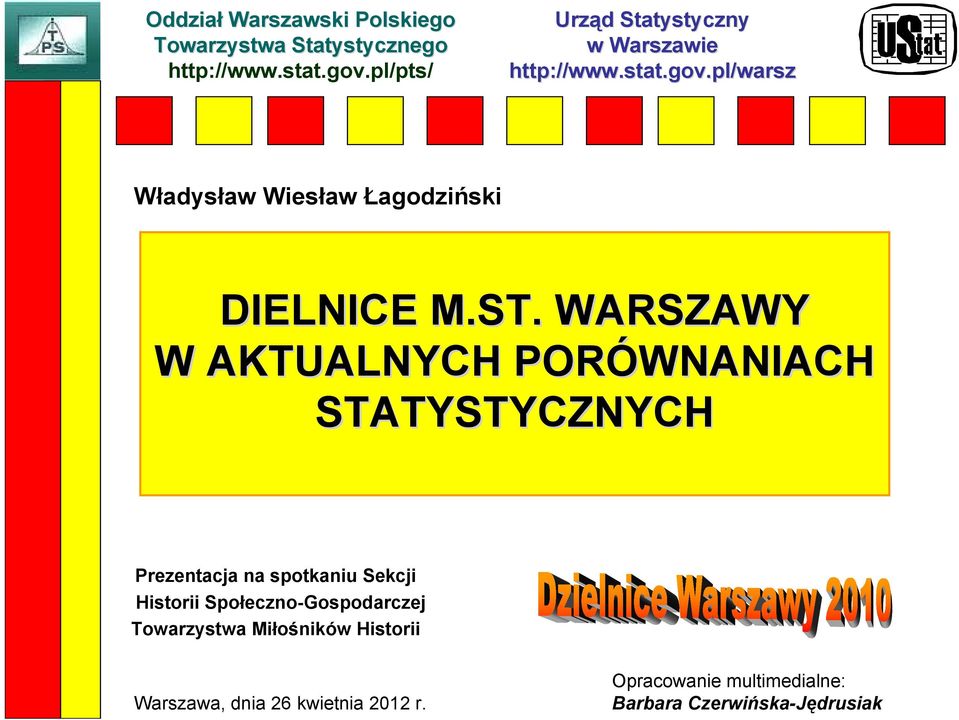 pl/warsz warsz Władysław Wiesław Łagodziński DIELNICE M.ST.
