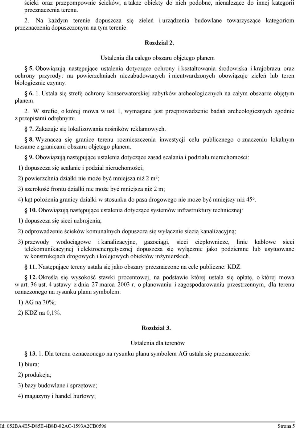 planm W rf, o órj moa u, ymaan j przproadzn adań arolozny zodn z przpam odręnym Zaazuj ę loalzoana nośnó rlamoy Wyznaza ę ran rnu rozmzzna nyj lu pulzno o znaznu loalnym ożam z ranam ozaru ojęo planm