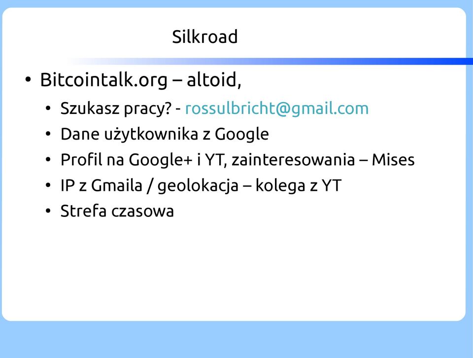 com Dane użytkownika z Google Profil na Google+