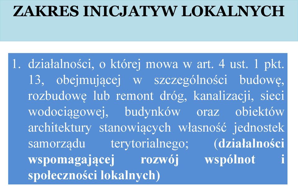 wodociągowej, budynków oraz obiektów architektury stanowiących własność jednostek