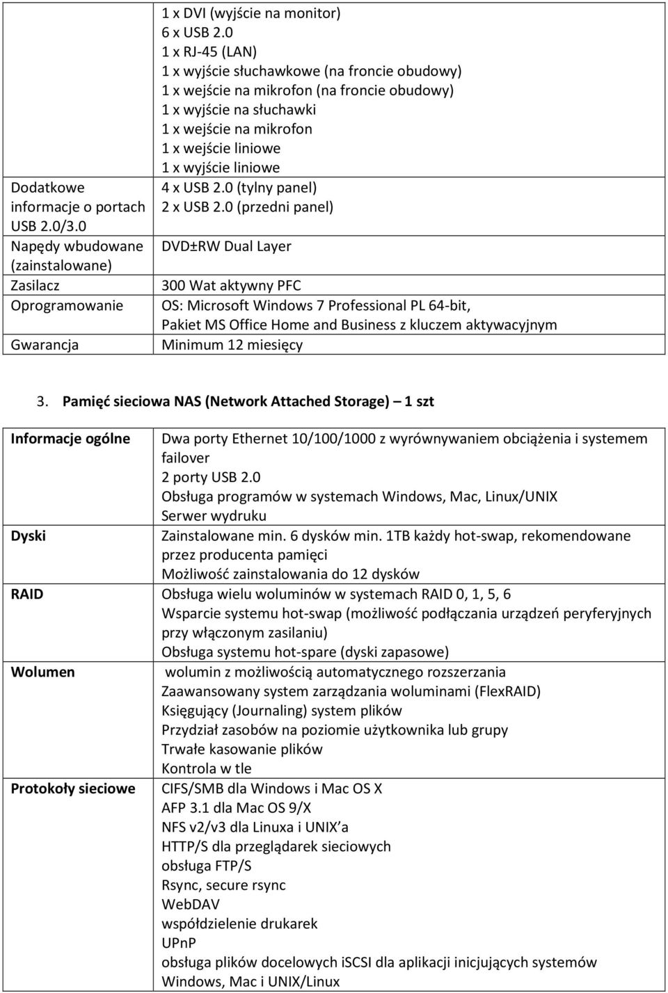 x USB 2.0 (tylny panel) 2 x USB 2.