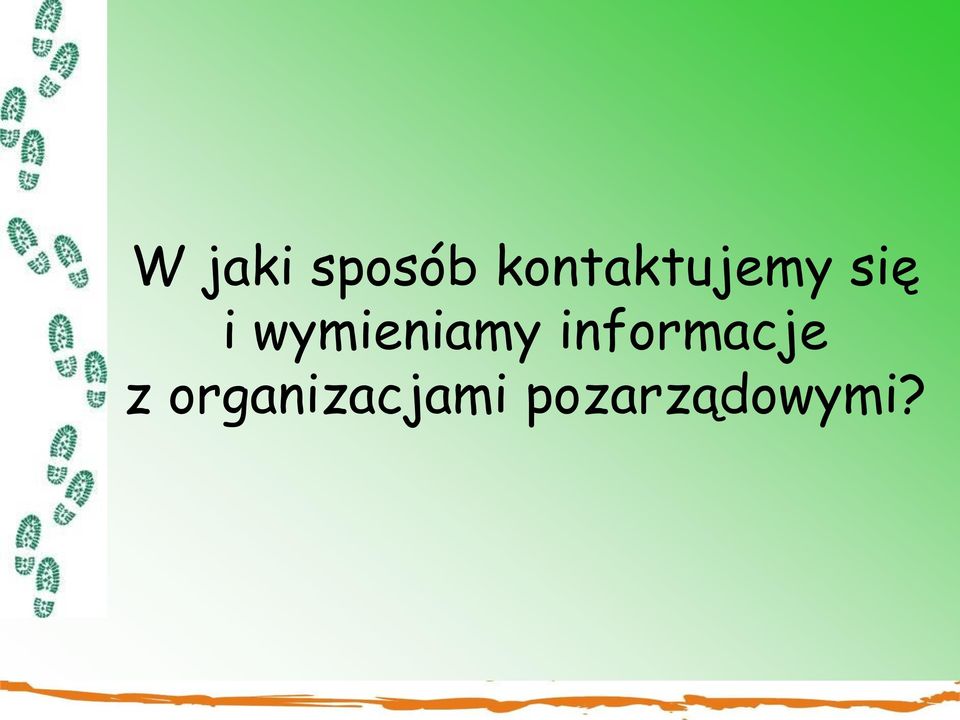 wymieniamy informacje