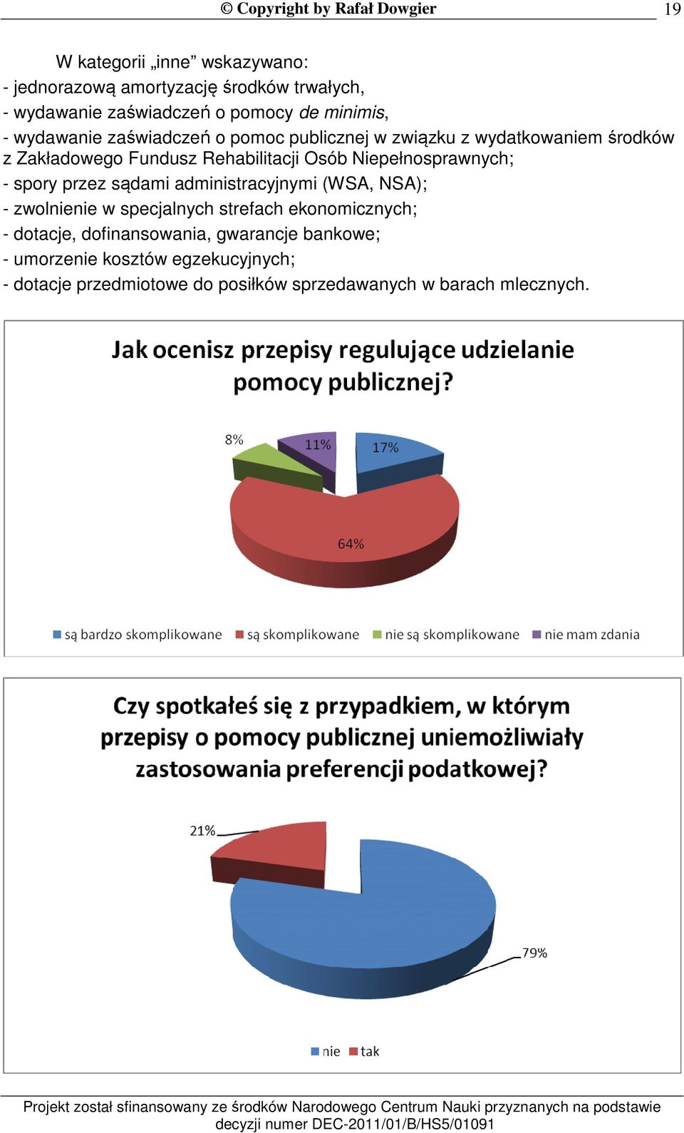 Niepełnosprawnych; - spory przez sądami administracyjnymi (WSA, NSA); - zwolnienie w specjalnych strefach ekonomicznych; -