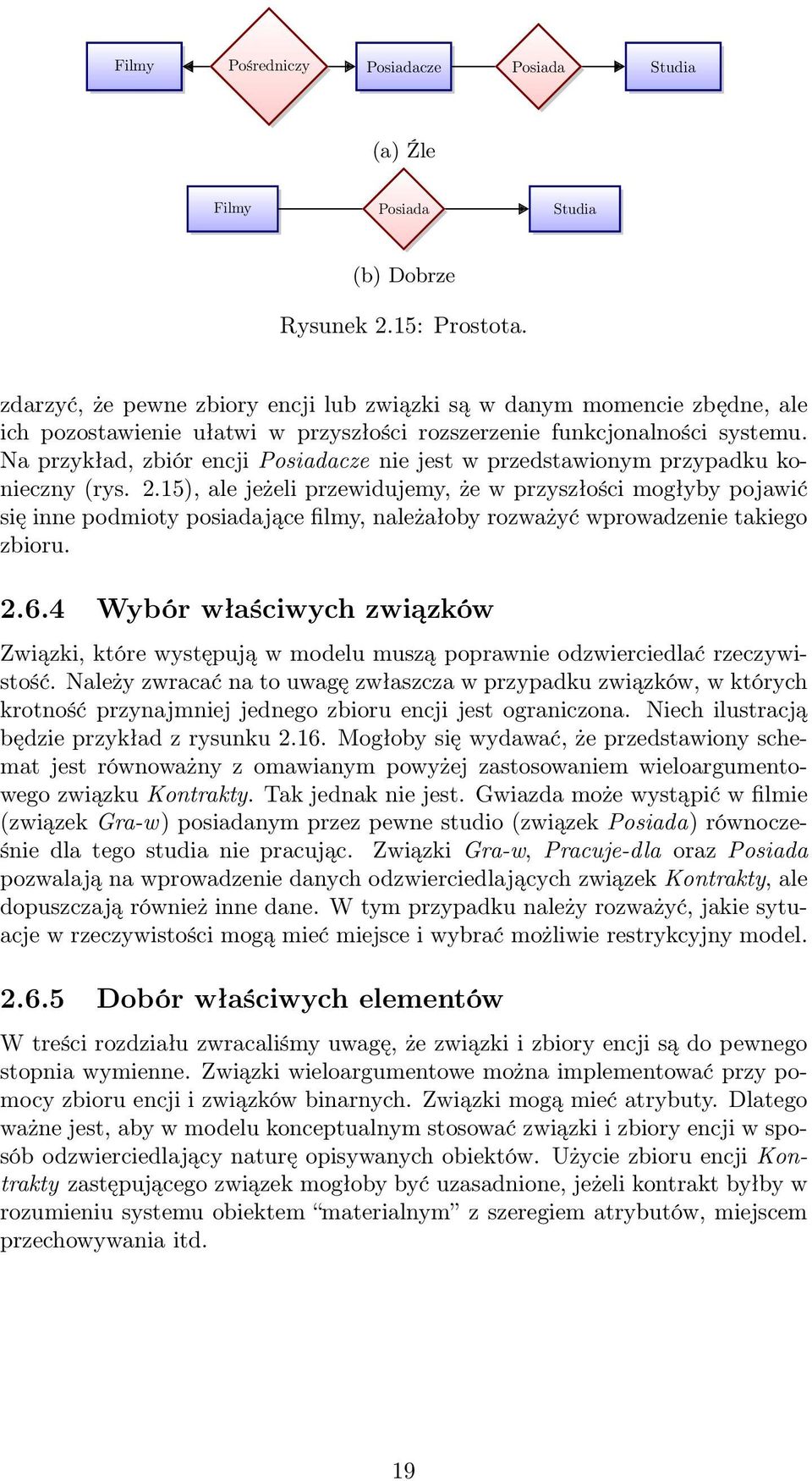 Na przykład, zbiór encji Posiadacze nie jest w przedstawionym przypadku konieczny (rys. 2.