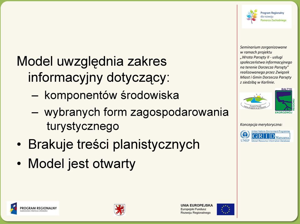 wybranych form zagospodarowania