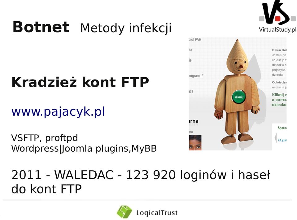 pl VSFTP, proftpd Wordpress Joomla