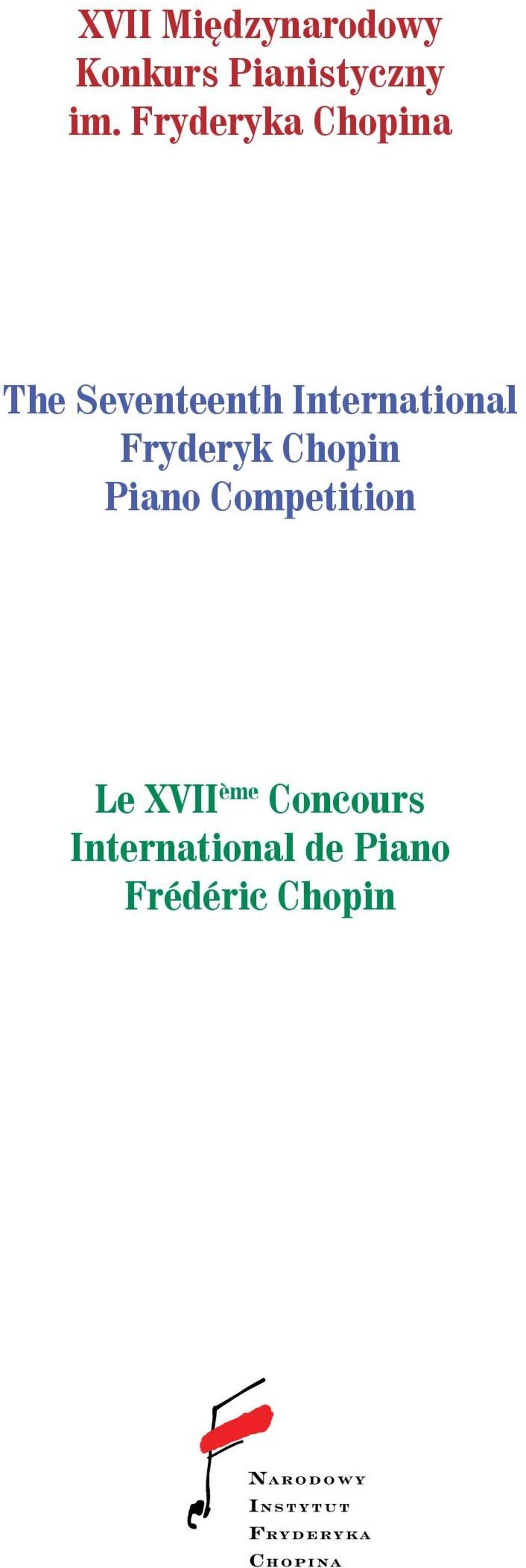 International Fryderyk Chopin Piano