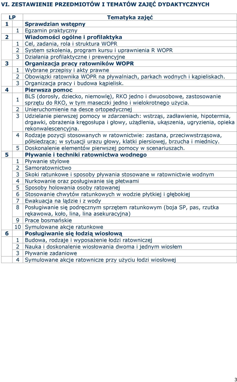 parkach wodnych i kąpieliskach. 3 Organizacja pracy i budowa kąpielisk.