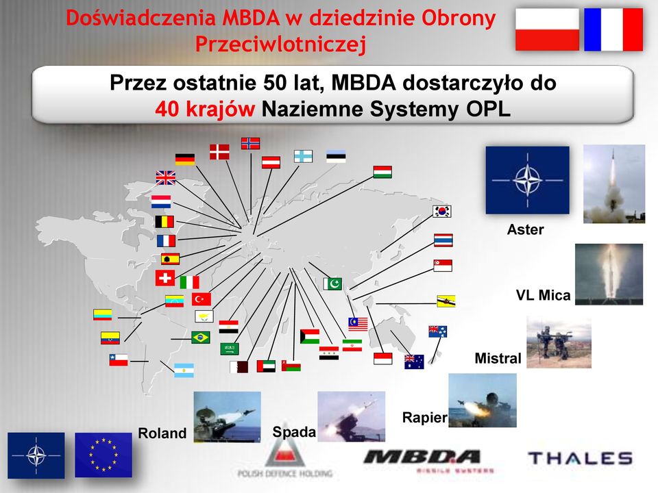 MBDA dostarczyło do 40 krajów Naziemne