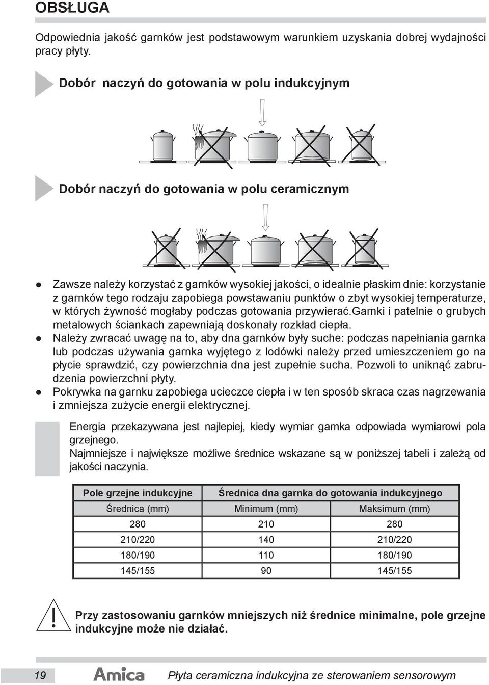 rodzaju zapobiega powstawaniu punktów o zbyt wysokiej tem pe ra tu rze, w których żywność mogłaby podczas gotowania przywierać.