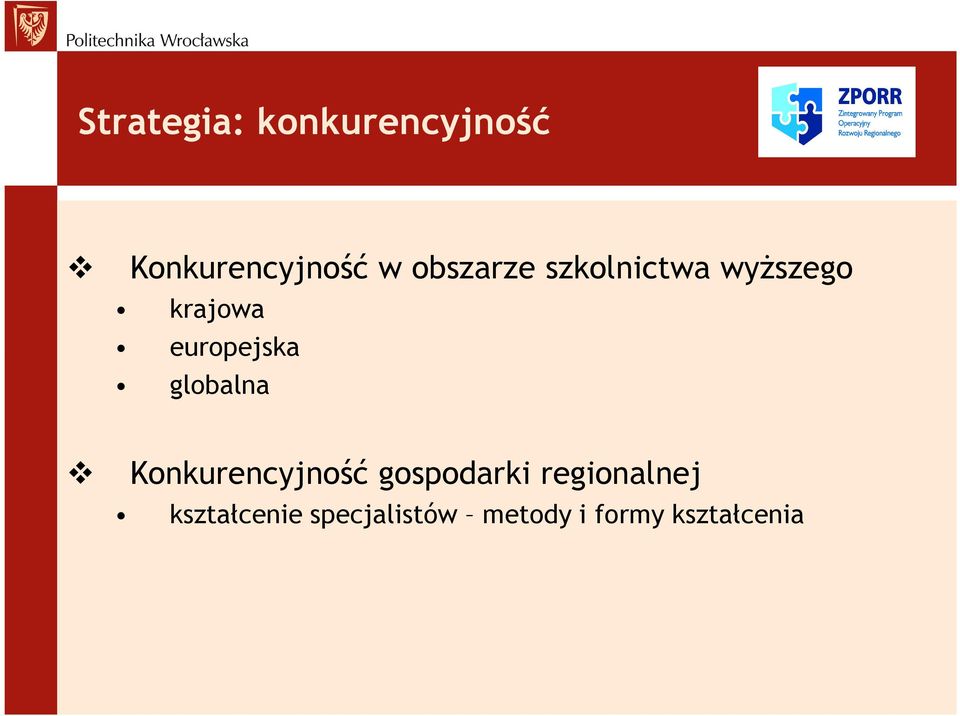 globalna Konkurencyjność gospodarki regionalnej