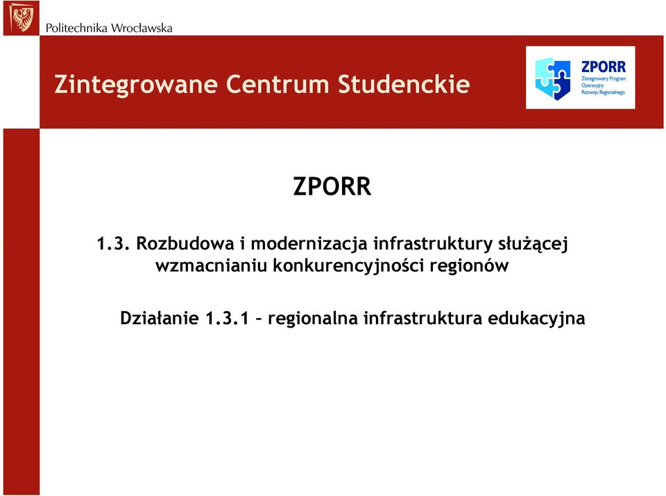 słuŝącej wzmacnianiu konkurencyjności