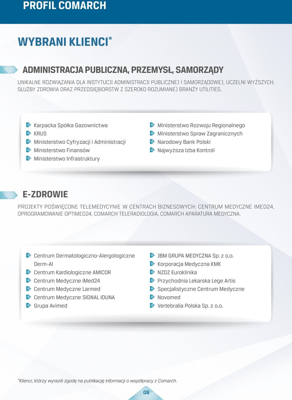 Karpacka Spółka Gazownictwa KRUS Ministerstwo Cyfryzacji i Administracji Ministerstwo Finansów Ministerstwo Infrastruktury Ministerstwo Rozwoju Regionalnego Ministerstwo Spraw Zagranicznych Narodowy