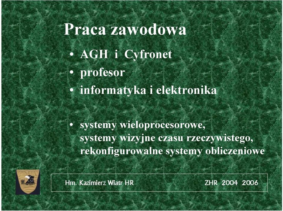 wieloprocesorowe, systemy wizyjne czasu