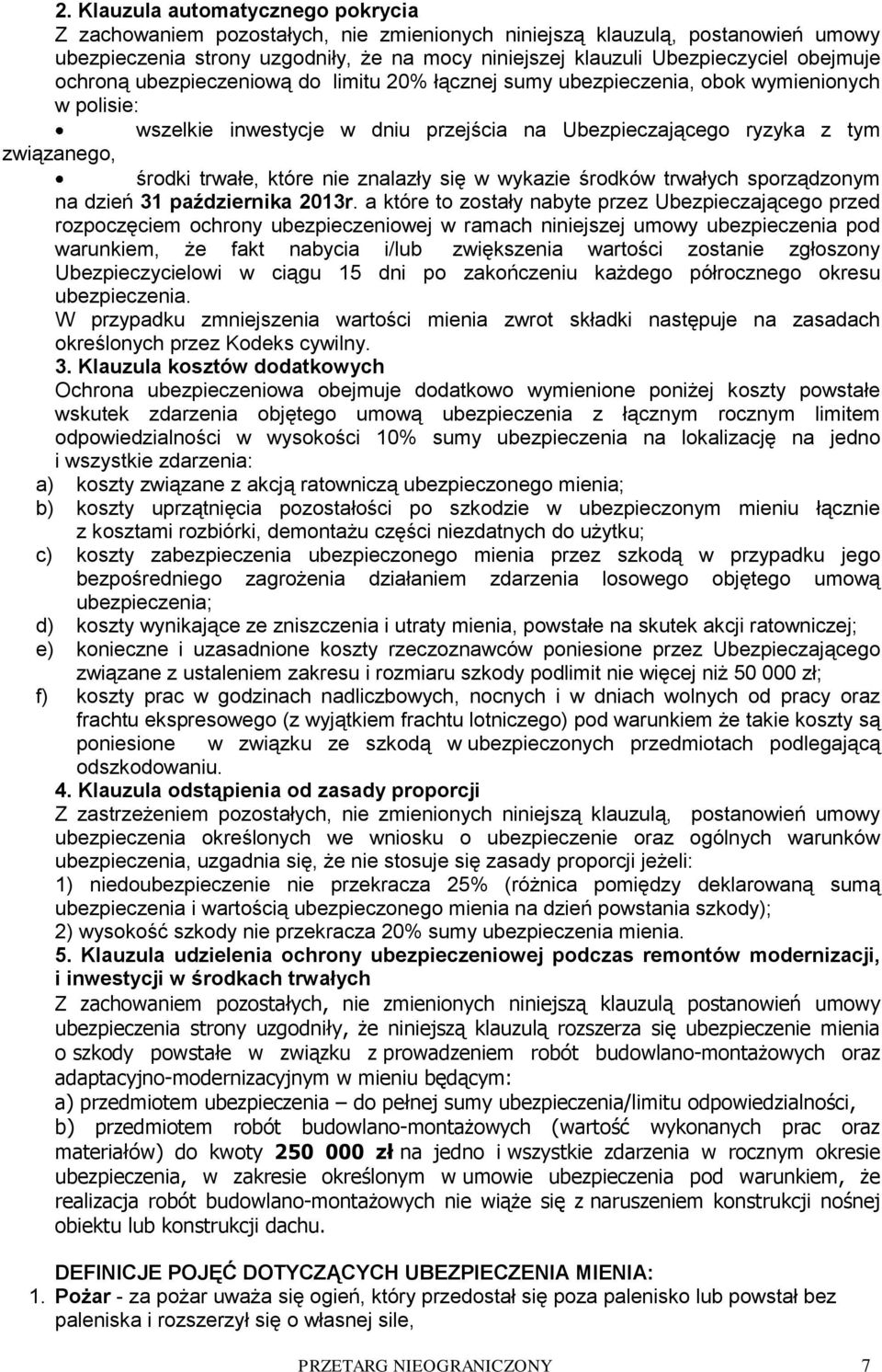 trwałe, które nie znalazły się w wykazie środków trwałych sporządzonym na dzień 31 października 2013r.