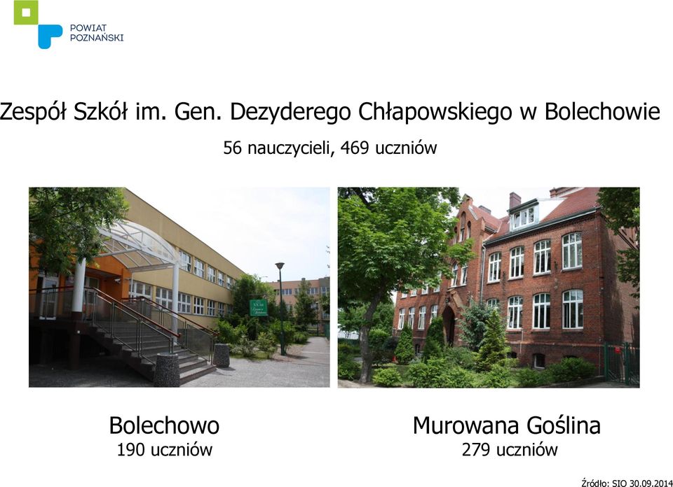 nauczycieli, 469 uczniów Bolechowo 190
