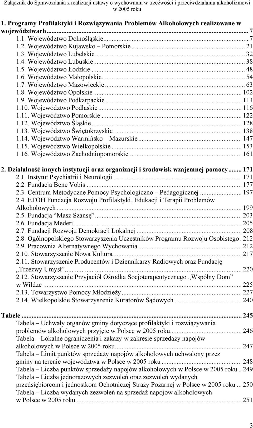 Województwo Podkarpackie... 113 1.10. Województwo Podlaskie... 116 1.11. Województwo Pomorskie... 122 1.12. Województwo Śląskie... 128 1.13. Województwo Świętokrzyskie... 138 1.14.