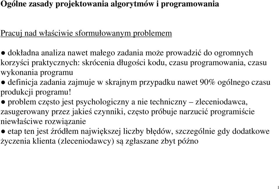 ogólnego czasu produkcji programu!