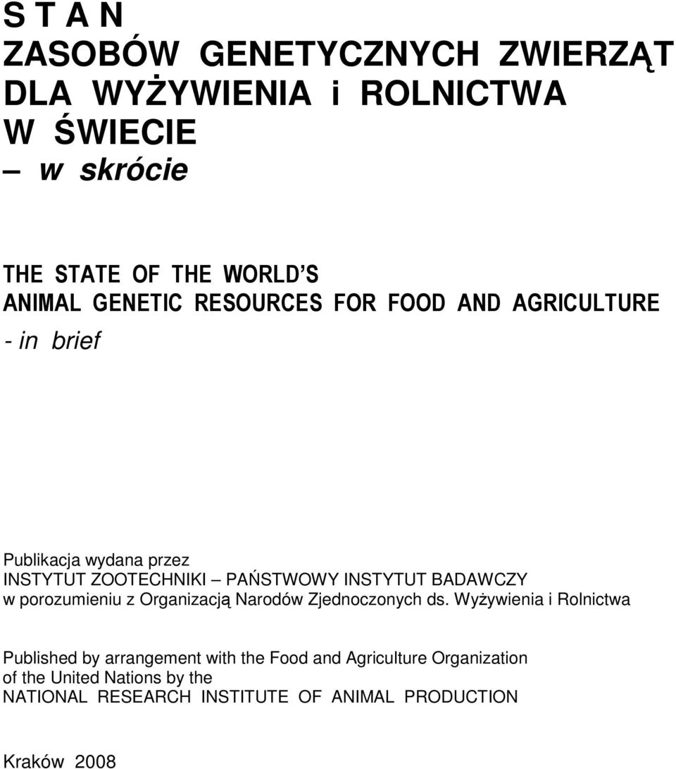 BADAWCZY w porozumieniu z Organizacją Narodów Zjednoczonych ds.