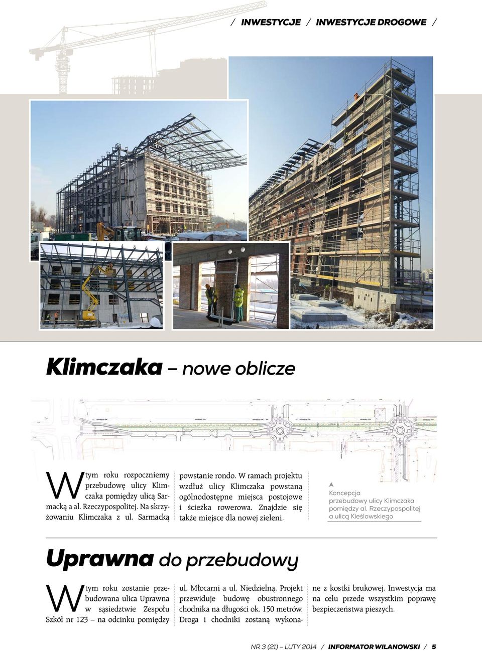 Koncepcja przebudowy ulicy Klimczaka pomiędzy al.