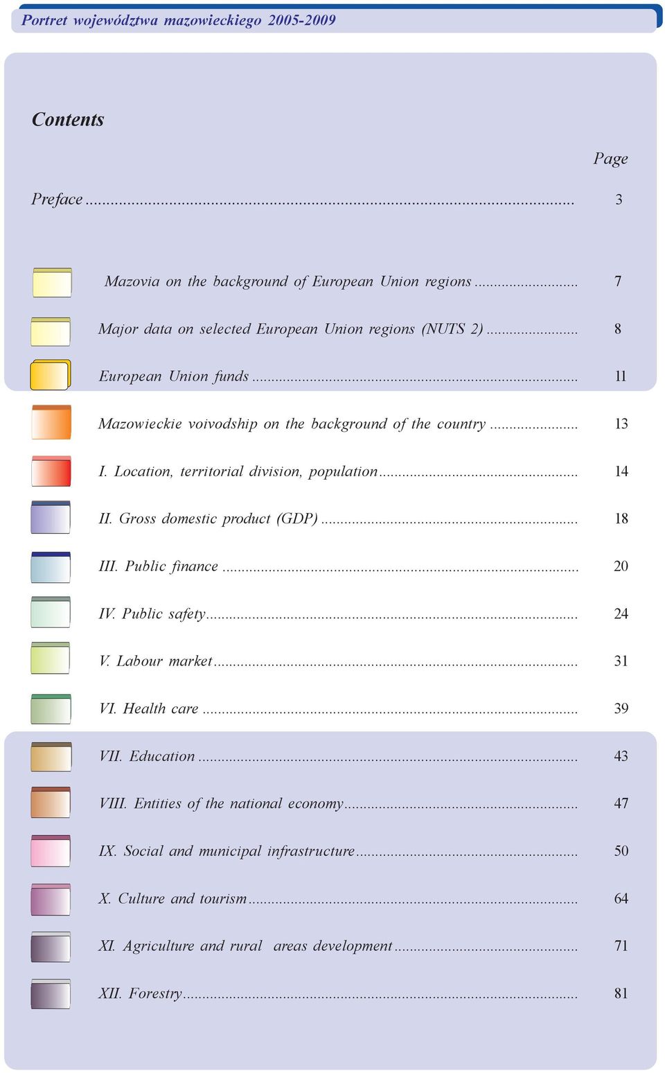 Gross domestic product (GDP)... 18 III. Public finnce... 20 IV. Public sfety... 24 V. Lbour mrket... 31 VI. Helth cre... 39 VII. Eduction... 43 VIII.