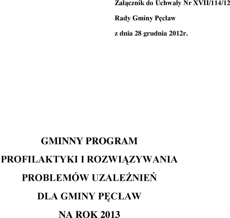 GMINNY PROGRAM PROFILAKTYKI I