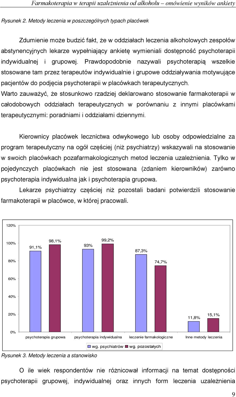 psychoterapii indywidualnej i grupowej.