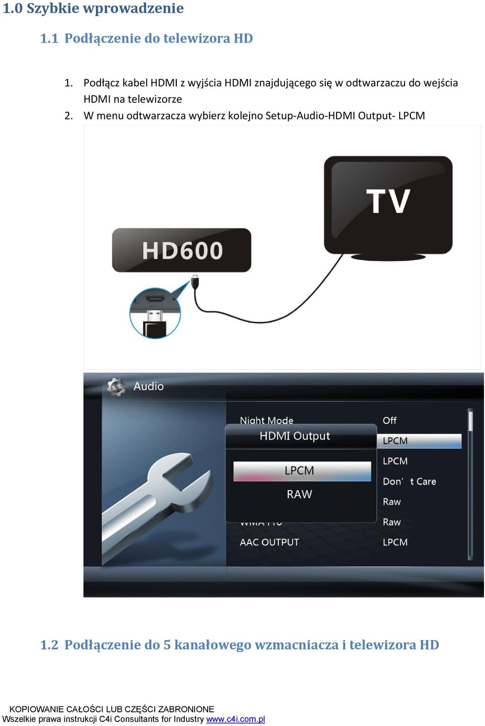 wejścia HDMI na telewizorze 2.